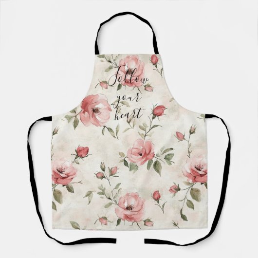 Pink Roses Floral  Schort (Voorkant)