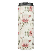 Pink Roses Floral  Thermosbeker (Achterkant)