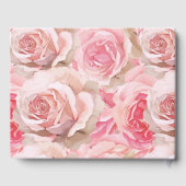 Pink Roses Floral Wedding Gastenboek (Achterkant)