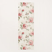 Pink Roses Floral Yogamat (Achterkant)