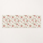 Pink Roses Floral Yogamat (Voorkant (horizontaal))