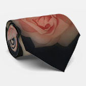 Pink Roses Flower Art Tie Stropdas (Opgerold)