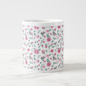 Pink Roses Galore Grote Koffiekop (Voorkant)