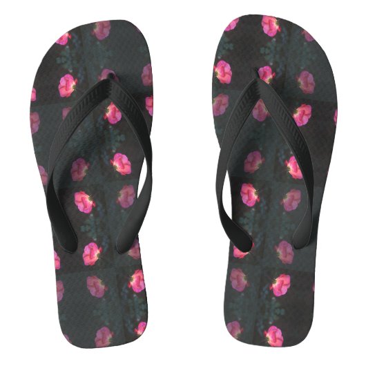 Pink Roses Garden Teenslippers (Voetbed)