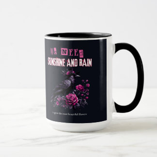 Pink Roses Gothic Mug Mok