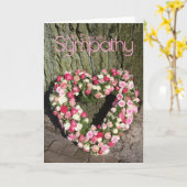 Pink Roses hartsympathie kaart (Gele Bloem)