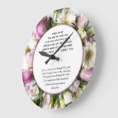 Pink Roses Home Blessing Hebrew and English Grote Klok (Hoek)