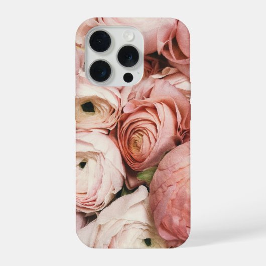 Pink roses iPhone hoesje (Achterkant)