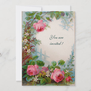 PINK ROSES & JASMINES White Champagne Metallic Kaart