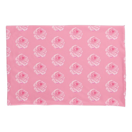 Pink roses kussensloop (Voorkant)