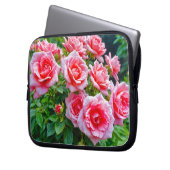 Pink Roses Laptop Sleeve (Voorkant Links)