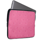 Pink roses laptop sleeve (Voorkant Rechts)