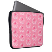 Pink roses laptop sleeve (Voorkant Rechts)