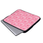 Pink roses laptop sleeve (Voorkant onderkant)