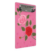 Pink roses mini klembord (Schuin)