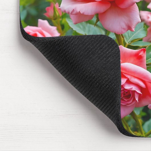 Pink Roses Mouse Pad Muismat (Hoek)
