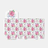 Pink Roses Party Bedankdoosjes (Uitgevouwen)