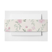 Pink Roses Pattern Uitnodigingen Wikkel (Voorkant Voorbeeld)