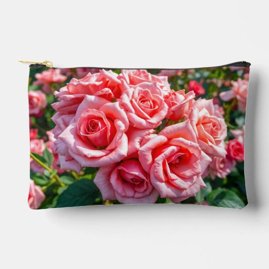 Pink Roses Pouch Etui (Voorkant)