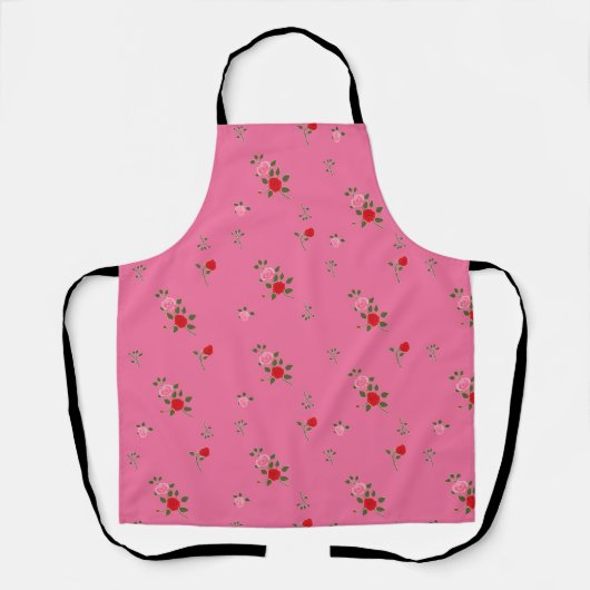 Pink roses schort (Voorkant)