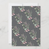 Pink Roses Script Photo Graduation Announcement Kaart (Achterkant)