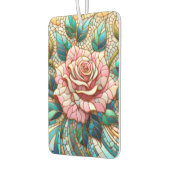 Pink Roses Stained Glass Mosaic Luchtverfrisser (Links)