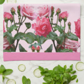 PINK ROSES THEEDOEK (Gevouwen)