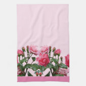 PINK ROSES THEEDOEK (Verticaal)