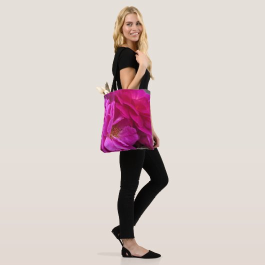 Pink Roses Tote Bag (Op model)