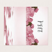 PINK ROSES VISITEKAARTJE (Buitenkant ongevouwen)