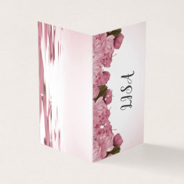 PINK ROSES VISITEKAARTJE