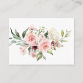 Pink Roses vrijgezellenfeest register met QR-code Informatiekaartje (Achterkant)