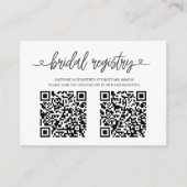 Pink Roses vrijgezellenfeest register met QR-code Informatiekaartje (Voorkant)