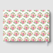 Pink Roses with Foliage Birthday Gastenboek (Achterkant)