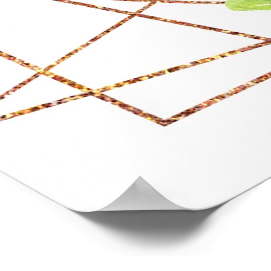 Pink Roses with Foliage Birthday Welcome Poster (Hoek)