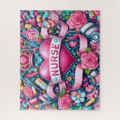 Pink Royal Nurse Legpuzzel (Verticaal)