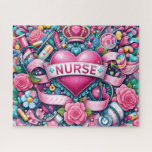 Pink Royal Nurse Legpuzzel<br><div class="desc">Pink Royal Nurse
Art/illustation
colorful
customizable</div>