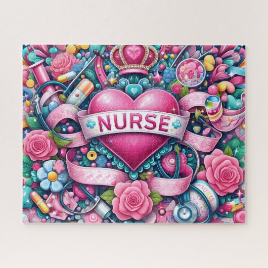 Pink Royal Nurse Legpuzzel (Horizontaal)