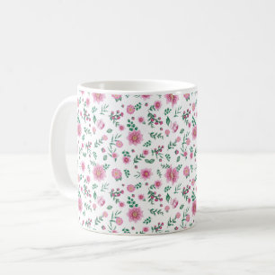 Pink Rozen Overvloed Mok