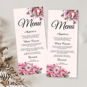 Pink Rustic Boho Western Charra Theme Quinceanera Menu