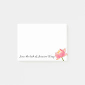 Pink Sacred Lotus persoonlijk Post-it® Notes (Voorkant)