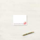 Pink Sacred Lotus persoonlijk Post-it® Notes (Op bureau)