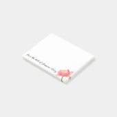 Pink Sacred Lotus persoonlijk Post-it® Notes (Schuin)