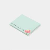 Pink Sacred Lotus persoonlijk Post-it® Notes (Schuin)