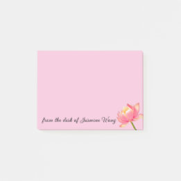 Pink Sacred Lotus persoonlijk Post-it® Notes