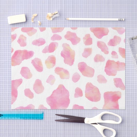 PINK SAFARI - Roze papieren speelplaat weefselpapi Tissuepapier (Craft)