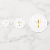 Pink & Sage Green Floral Watercolor Party Confetti (Achterkanten)