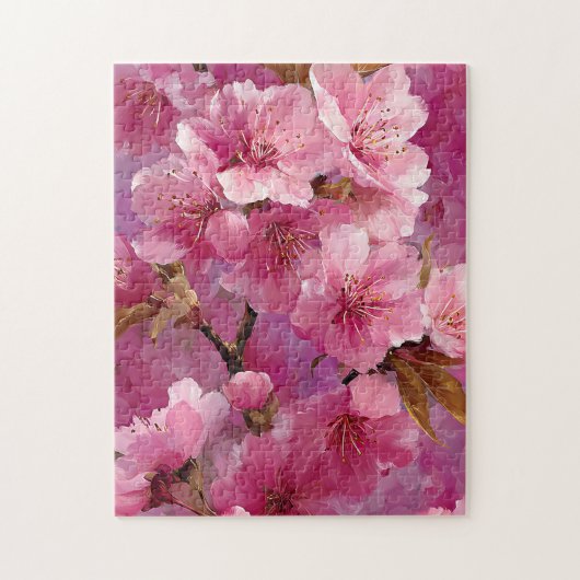 Pink Sakura Blossom Legpuzzel (Verticaal)