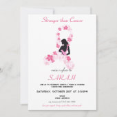 Pink Sakura Borstkanker Overlevende fondsenwerving Kaart (Voorkant)