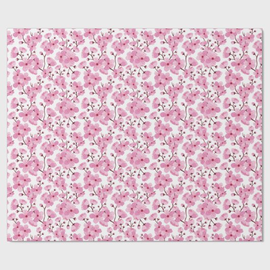Pink Sakura Cadeaupapier (Vlak)